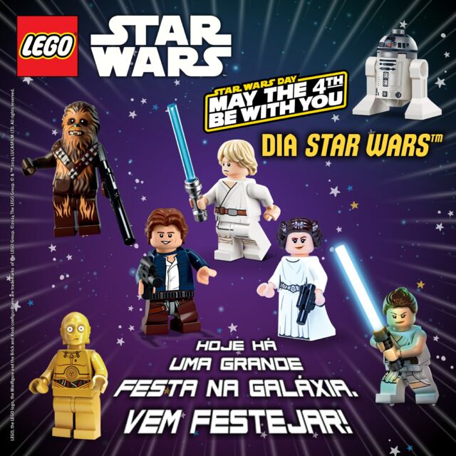 Estas convidado para a maior festa da galáxia! Vem celebrar o dia Star Wars com todas as tuas personagens favoritas… E - não te esqueças - a força está sempre contigo!
#BlueOceanPortugal #LegoStarWars #StarWarsDay #Maythe4th