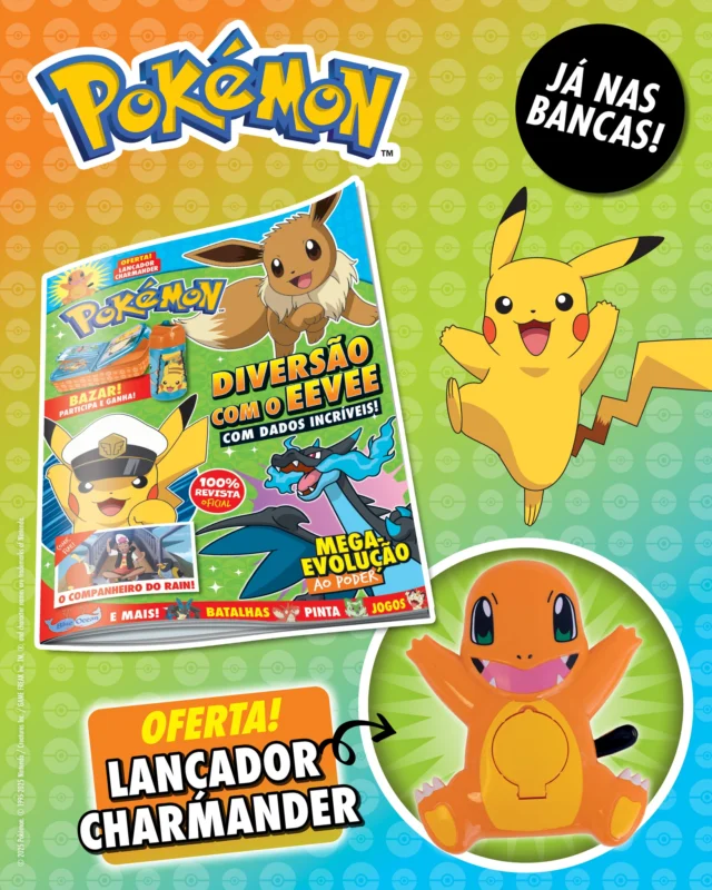 A aventura continua na nova edição da revista Pokémon! Desta vez, os Pokémon do Rain não param de se meter em confusão:  estão sempre a brigar um com o outro! Consegue o Rain manter a equipa unida? Descobre já nesta história cheia de ação! Diverte-te com jogos, passatempos e desafios incríveis ao lado do Fuecoco e do Wattrel! De oferta, recebes duas saquetas de cartas Pokémon para começares (ou reforçares) a tua coleção!