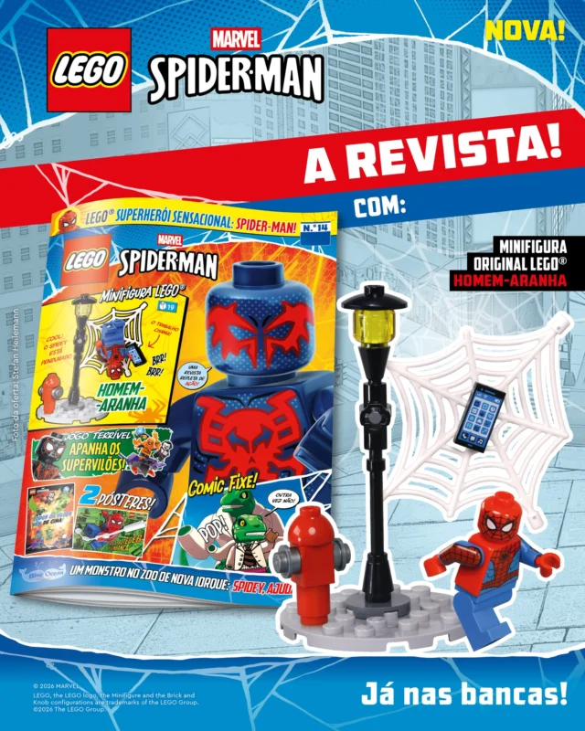 Consegues navegar pelo Covil do Lagarto? Junta-te aos Heróis-Aranha nesta missão cheia de ação e surpresas 😱

Diverte-te com um comic incrível, entra numa emocionante corrida de teias 💪 e recebe uma minifigura exclusiva do Homem-Aranha pendurado para continuares a aventura em casa! 🕷️✨