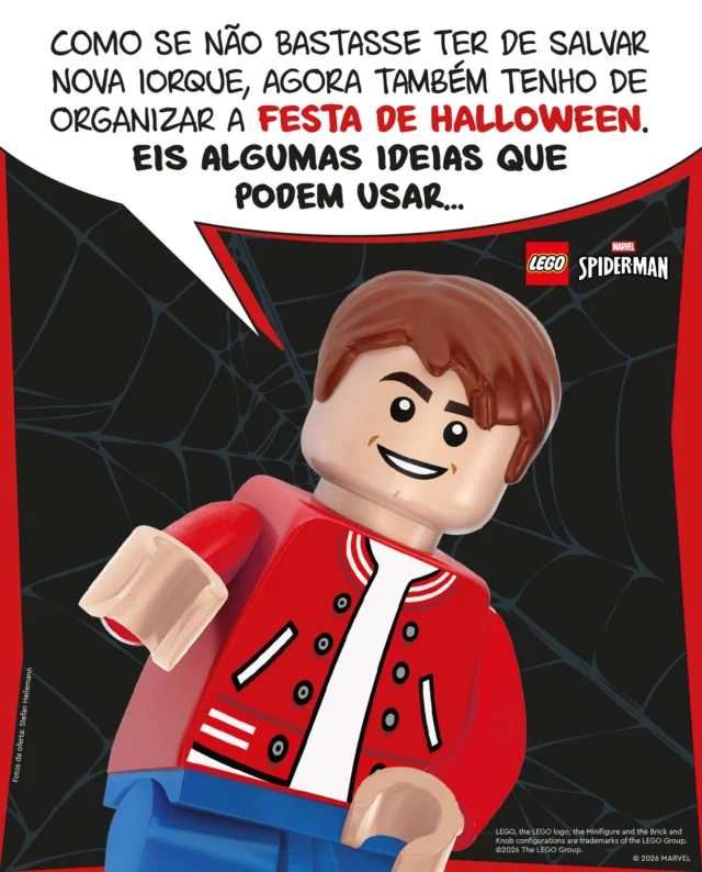Estamos em contagem decrescente para o Halloween 🎃 e o Peter tem uma grande missão: planear a festa mais assustadora de Nova Iorque. 🕸 Por isso, arranjou decorações fantasmagóricas e garantiu que todos vão ter um saquinho de doces 🍬assustadores. Mas esqueceu-se do mais importante: os disfarces! 👻

Ajuda-o a fazer uma lista dos melhores disfarces e escreve nos comentários as tuas sugestões!